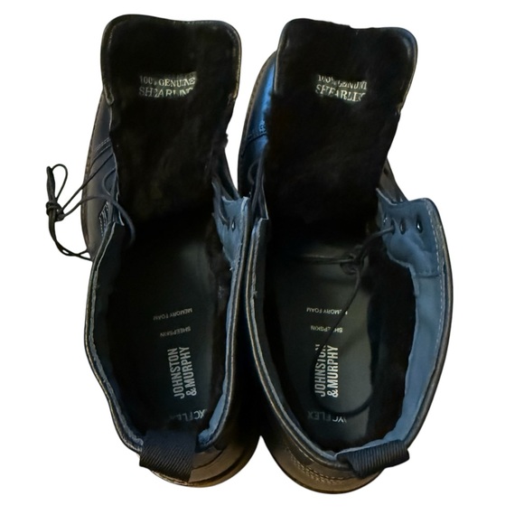 Johnston & Murphy Raleigh Cap Toe Shearling Boot Sz 11 M - Picture 9 of 11